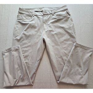Lululemon ABC Pants Mens 36x30 Beige 5 Pocket Warpstreme Classic Fit Hiking Golf